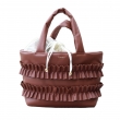 mimtto Ruffle Dog Carrier bag BR/S