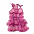 mimtto Tiered Tulle ﾄﾞﾚｽ PK