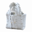mimtto Frill-Handled Linenﾊﾞｯｸﾞ